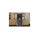 Kitchenaid® Réfrigérateur à portes françaises avec distributeur d’eau et de glaçons extérieur et tiroir réfrigéré pleine largeur FreshChill™ - 29 pi cu KRMF436SJP
