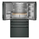 Kitchenaid® Réfrigérateur à portes françaises avec distributeur d’eau et de glaçons extérieur et tiroir réfrigéré pleine largeur FreshChill™ - 29 pi cu KRMF436SJP