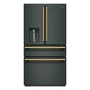 Kitchenaid® Réfrigérateur à portes françaises avec distributeur d’eau et de glaçons extérieur et tiroir réfrigéré pleine largeur FreshChill™ - 29 pi cu KRMF436SJP