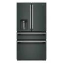 Kitchenaid® Réfrigérateur à portes françaises avec distributeur d’eau et de glaçons extérieur et tiroir réfrigéré pleine largeur FreshChill™ - 29 pi cu KRMF436SJP