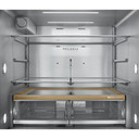 Kitchenaid® Réfrigérateur à portes françaises avec distributeur d’eau et de glaçons extérieur et tiroir réfrigéré pleine largeur FreshChill™ - 29 pi cu KRMF436SPS