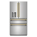 Kitchenaid® Réfrigérateur à portes françaises avec distributeur d’eau et de glaçons extérieur et tiroir réfrigéré pleine largeur FreshChill™ - 29 pi cu KRMF436SPS