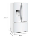 Whirlpool® Réfrigérateur à 3 portes françaises et profondeur de comptoir véritable de 36 po - 23.4 pi cu WRFC5036RW