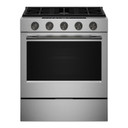 Trousse d'accessoires de personnalisation (poignées et boutons) couleur minerai noir pour cuisinière au gaz coulissante à convection KitchenAid® W11773965