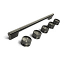 Trousse d'accessoires de personnalisation (poignées et boutons) couleur minerai noir pour cuisinière au gaz coulissante à convection KitchenAid® W11773965