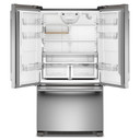 Kitchenaid® Réfrigérateur à portes françaises, profondeur de comptoir et distributeur intérieur de 20 pi cu - 36 po KRFC136SPS