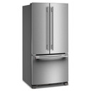 Kitchenaid® Réfrigérateur à portes françaises, profondeur standard et distributeur intérieur de 22 pi cu - 33 po KRFF333SPS