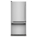 Kitchenaid® Réfrigérateur à congélateur inférieur et profondeur standard avec porte à charnière à gauche de 19 pi cu - 30 po KRBL130SPS