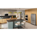 Kitchenaid® Réfrigérateur à congélateur inférieur et profondeur standard avec porte à charnière à droite de 22 pi cu - 33 po KRBR133SPS