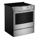 Kitchenaid® Cuisinière électrique coulissante intelligente avec modes de cuisson à convection et cuisson à la vapeur - 5,3 pi cu YKSES430SPS