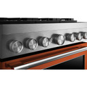 Kitchenaid® Cuisinière bicombustible de style commercial à 6 brûleurs avec mode de friture à air sans préchauffage de 36 po KFDS936SSC
