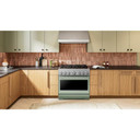 Kitchenaid® Cuisinière bicombustible de style commercial à 6 brûleurs avec mode de friture à air sans préchauffage de 36 po KFDS936SDC