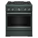 Cuisinière bicombustible de style commercial à 4 brûleurs avec mode de friture à air sans préchauffage KitchenAid® de 30 po KFDS930SJP