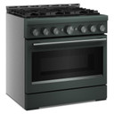 Cuisinière au gaz de style commercial à 6 brûleurs avec mode de friture à air sans préchauffage KitchenAid® de 36 po KFGS936SJP