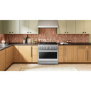 Cuisinière bicombustible de style commercial à 6 brûleurs avec mode de friture à air sans préchauffage KitchenAid® de 36 po KFDS936SSS