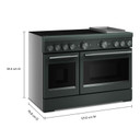 Cuisinière à induction non encastrée de style commercial à 6 éléments avec plaque chauffante KitchenAid® de 48 po KFID948SJP