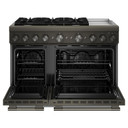 Table de cuisson bicombustible à 6 brûleurs avec plaque chauffante  KitchenAid® de 48 po KFDD948SBE