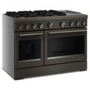 Table de cuisson bicombustible à 6 brûleurs avec plaque chauffante  KitchenAid® de 48 po KFDD948SBE
