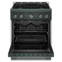 Cuisinière au gaz de style commercial à 4 brûleurs avec mode de friture à air sans préchauffage KitchenAid® de 30 po KFGS930SJP