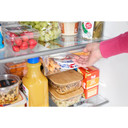 Réfrigérateur à congélateur supérieur Whirlpool® avec refroidissement à couverture totale - 19 pi cu et 29.5 po WRTX7419SW