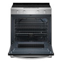 Whirlpool® Cuisinière électrique intelligente avec mode sans préchauffage et nettoyage à la vapeur de 30 po YWSES3330TS
