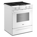 Whirlpool® Cuisinière au gaz intelligente avec technologie de cuisson à air et nettoyage à la vapeur de 30 po WSGS4530TW