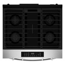 Whirlpool® Cuisinière au gaz intelligente avec technologie de cuisson à air et nettoyage à la vapeur de 30 po WSGS4530TZ