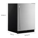 Kitchenaid® Réfrigérateur sous le comptoir avec porte en acier inoxydable - 24 po KURR124SSB