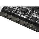 Kitchenaid® Table de cuisson au gaz à surface en métal avec grille pour wok intégrée et fini CookShield™ KCGK530SBE