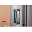 Kitchenaid® Réfrigérateur à portes françaises à profondeur standard avec remplissage intelligent KRFC536SPS