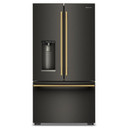 Kitchenaid® Réfrigérateur à portes françaises à profondeur standard avec remplissage intelligent KRFC536SBE