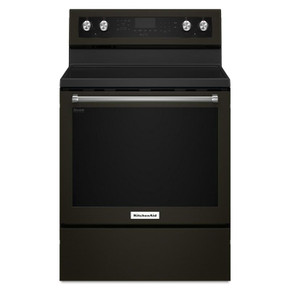 Kitchenaid® Cuisinière électrique à convection avec 5 éléments - 30 po YKFEG500EBS