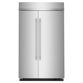 Kitchenaid® Réfrigérateur côte à côte encastré avec intérieur platine - 48 po - 30 pi cu KBSN748SPS