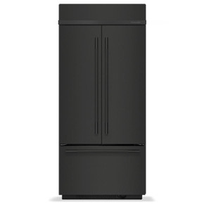 Kitchenaid® Réfrigérateur encastré à congélateur inférieur avec intérieur platine- 36 po - 20.8 pi cu KBFN536SBE