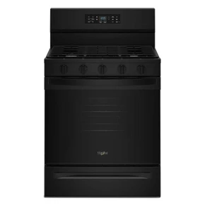 Whirlpool® Cuisinière au gaz avec technologie de cuisson à air - 30 po WFGS5730SB