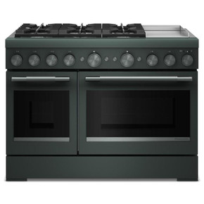 Table de cuisson bicombustible à 6 brûleurs avec plaque chauffante  KitchenAid® de 48 po KFDD948SJP