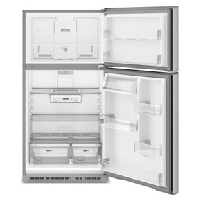 Réfrigérateur à congélateur supérieur Whirlpool® avec refroidissement à couverture totale - 21 pi cu et 33 po WRTX7421TZ