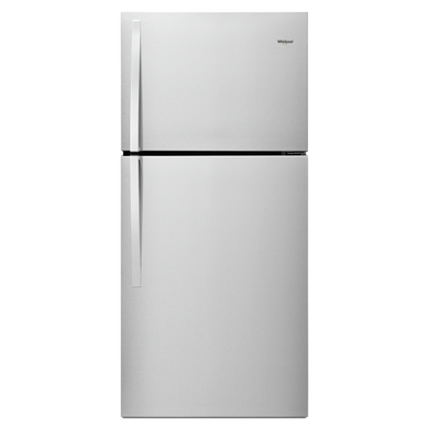 Réfrigérateur à congélateur supérieur Whirlpool® de 30 po – Compatible avec la trousse de machine à glaçons EZ Connect – 19.2 pi³ WRT519SZDM