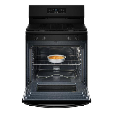 Whirlpool® Cuisinière au gaz autonettoyante avec mode sans préchauffage de 30 po WFGS3530RB