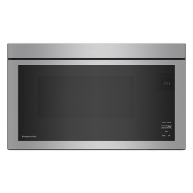 Kitchenaid® Four à micro-ondes à hotte intégrée encastré au design affleurant YKMMF330PPS