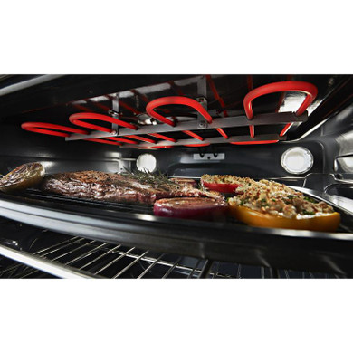 Kitchenaid® Cuisinière électrique à commandes frontales à convection avec 5 éléments - 30 po YKSEG700ESS