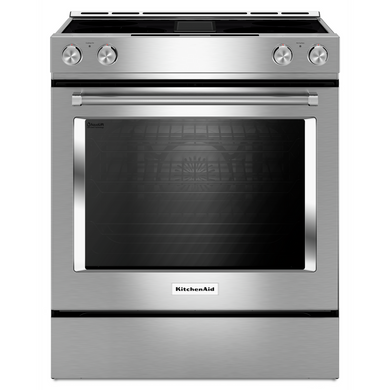 Cuisinière au electrique à commandes frontales à convection avec 4 éléments - 30 po KitchenAid® KSEG950ESS