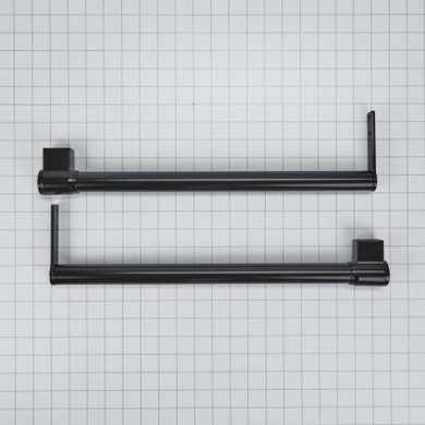 Trousse de poignées pour réfrigérateur à congélateur supérieur noir W10721893