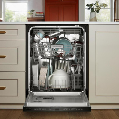Kitchenaid® Lave-vaisselle à troisième panier avec Max Jets™ à 360° et système de séchage avancé ProDry™ - 44 dBA KDPS624SBE