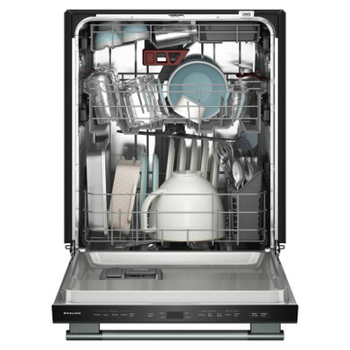 Kitchenaid® Lave-vaisselle à troisième panier avec plus de 40 jets de lavage à couverture totale - 41 dBA KDTS324SJP