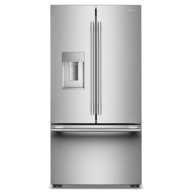 Kitchenaid® Réfrigérateur à portes françaises à profondeur de comptoir et distributeur d’eau externe KRFC736SPS