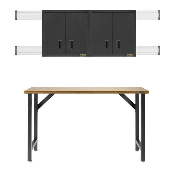 Gladiator® Armoire murale GearBox à porte pleine longueur prête à assembler GAWG28FDESG