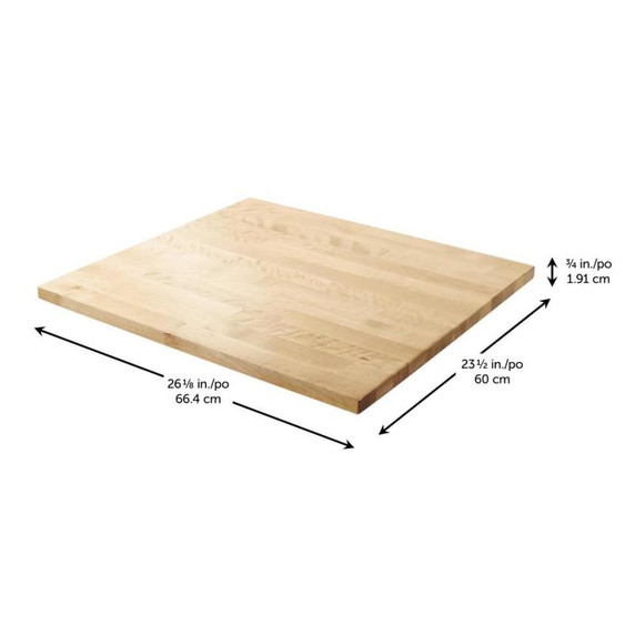 Gladiator® Dessus en bois franc 27 po (68,6 cm) GAAC27HWGX