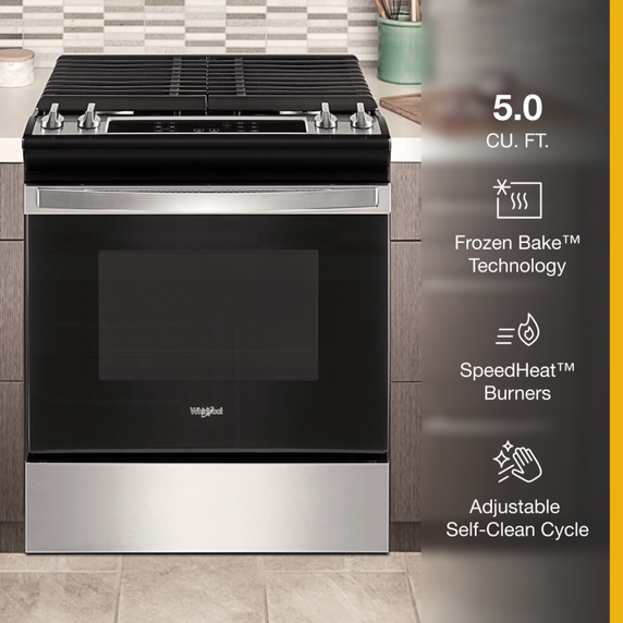 Cuisinière au gaz avec technologie frozen baketm - 5 pi cu Whirlpool® WEG515S0LS