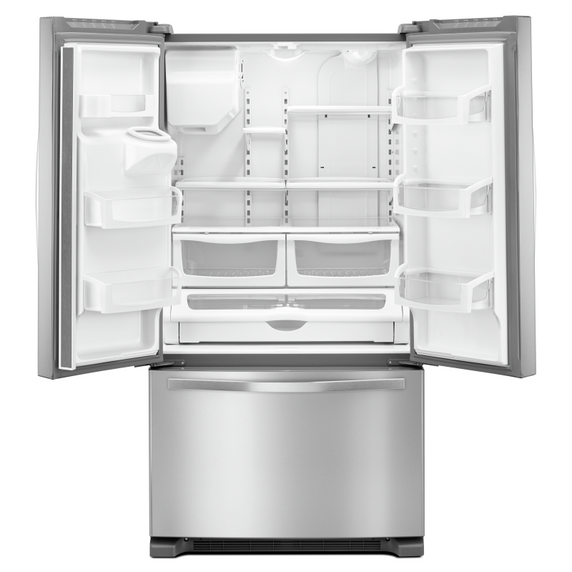 Réfrigérateur à portes françaises en acier inoxydable résistant aux traces de doigts - 36 po - 25 pi cu Whirlpool® WRF555SDFZ